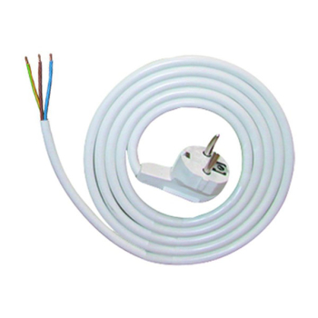 Kabel 3×1,0qmm, 2,0 m lang, weiß A0003