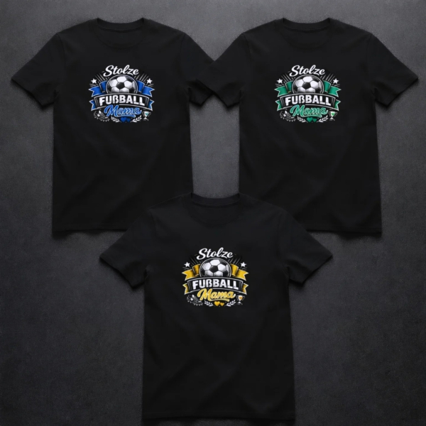 T-Shirt „Stolze Fußball Mama“ – T-Shirt