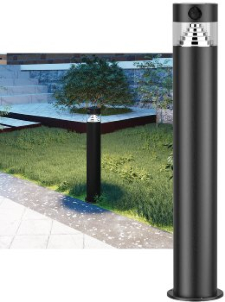 LED Solar Wegeleuchte "SWL-AS50" IP44, warmweiß 3000K, PIR Sensor, 50cm