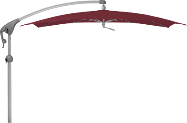 PENDALEX P+ 285x230cm 10 teilig Aluminium natureloxiert mit Volant