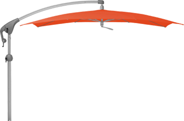 PENDALEX P+ 285x230cm 10 teilig Aluminium natureloxiert mit Volant